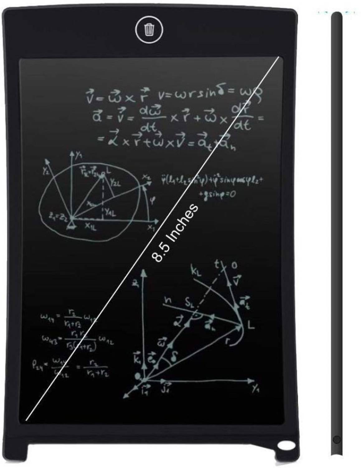 HARISWARUP 6100 Portable Ruff Pad E-Writer, 8.5 inch LCD Paperless Digital Tablet Notepad Graphic pad,Digital Drawing Board for Children's 4 x 6 inch Graphics Tablet Connectivity - Wireless