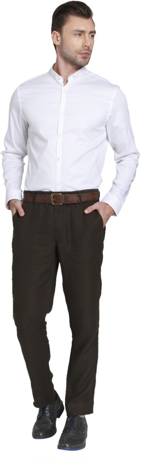 Image of JACK & JONES Men Solid Formal White Shirt