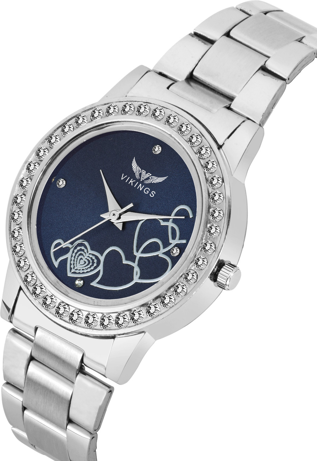 Image of VIKINGS VK-LR-078-BLU-CHN DIAMOND WATCH Analog Watch - For Girls
