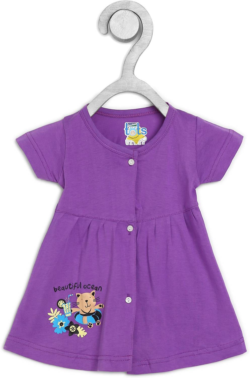 Bumchums Girls Midi/Knee Length Casual Dress