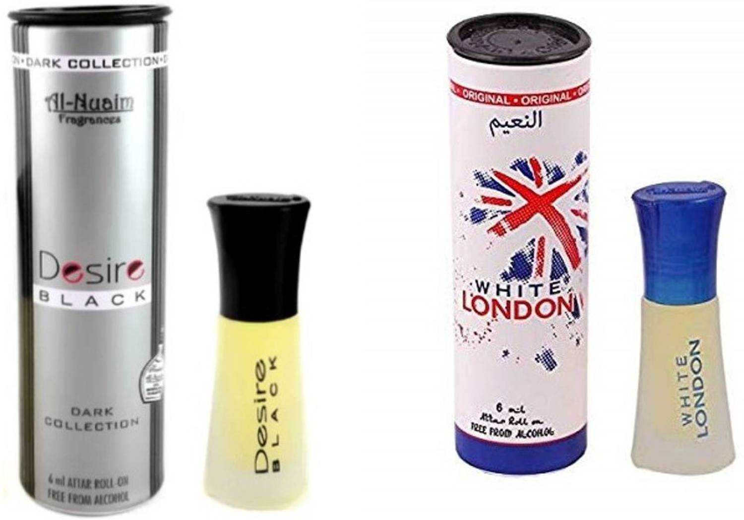 Al Nuaim Black Desire & WHITE LONDON Herbal Attar - Image 1
