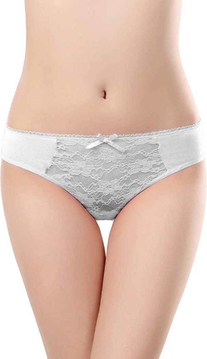 ANSARI HOSIERY Women Bikini White Panty