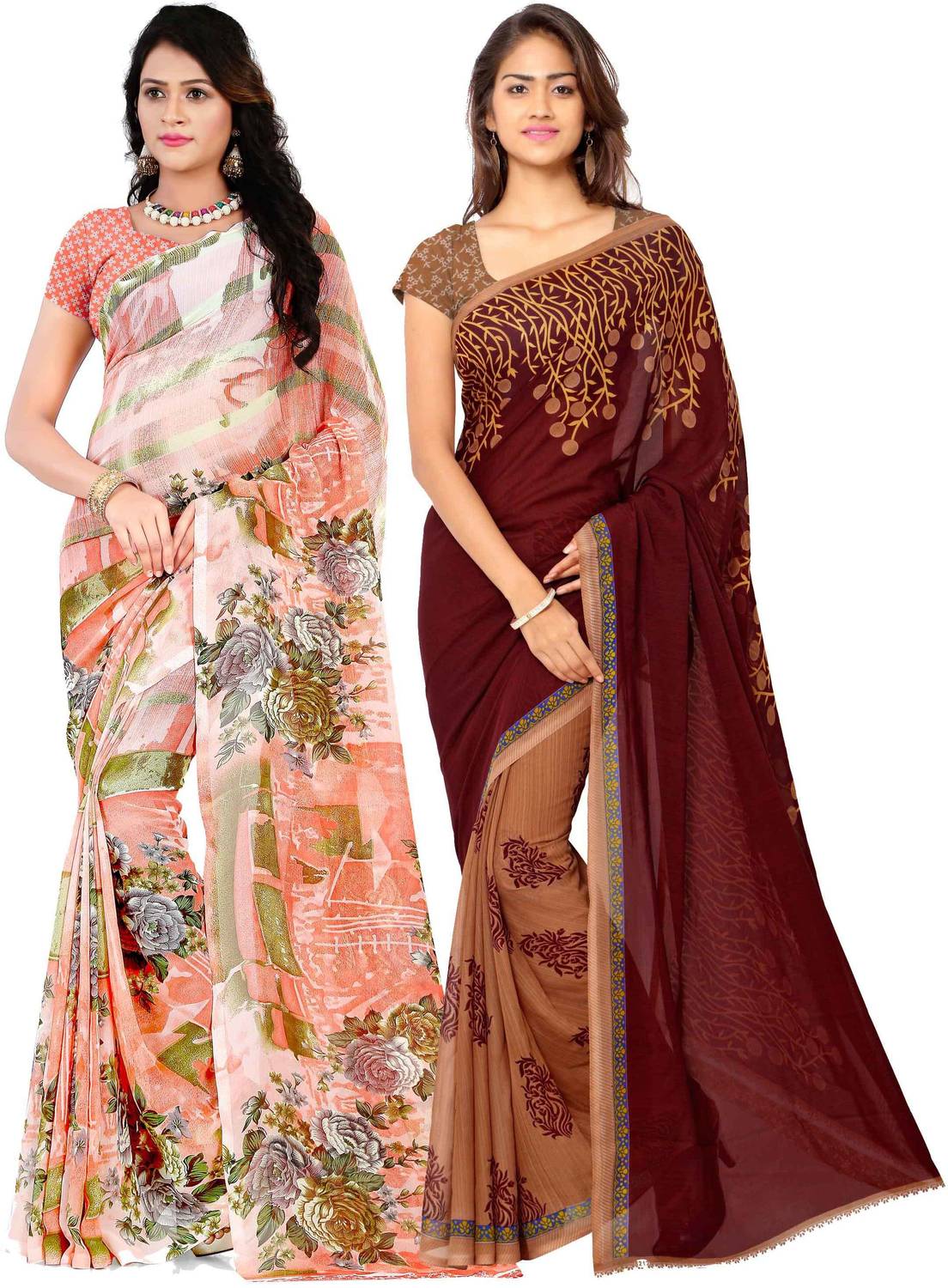 Anand Sarees Printed Daily Wear Georgette Saree