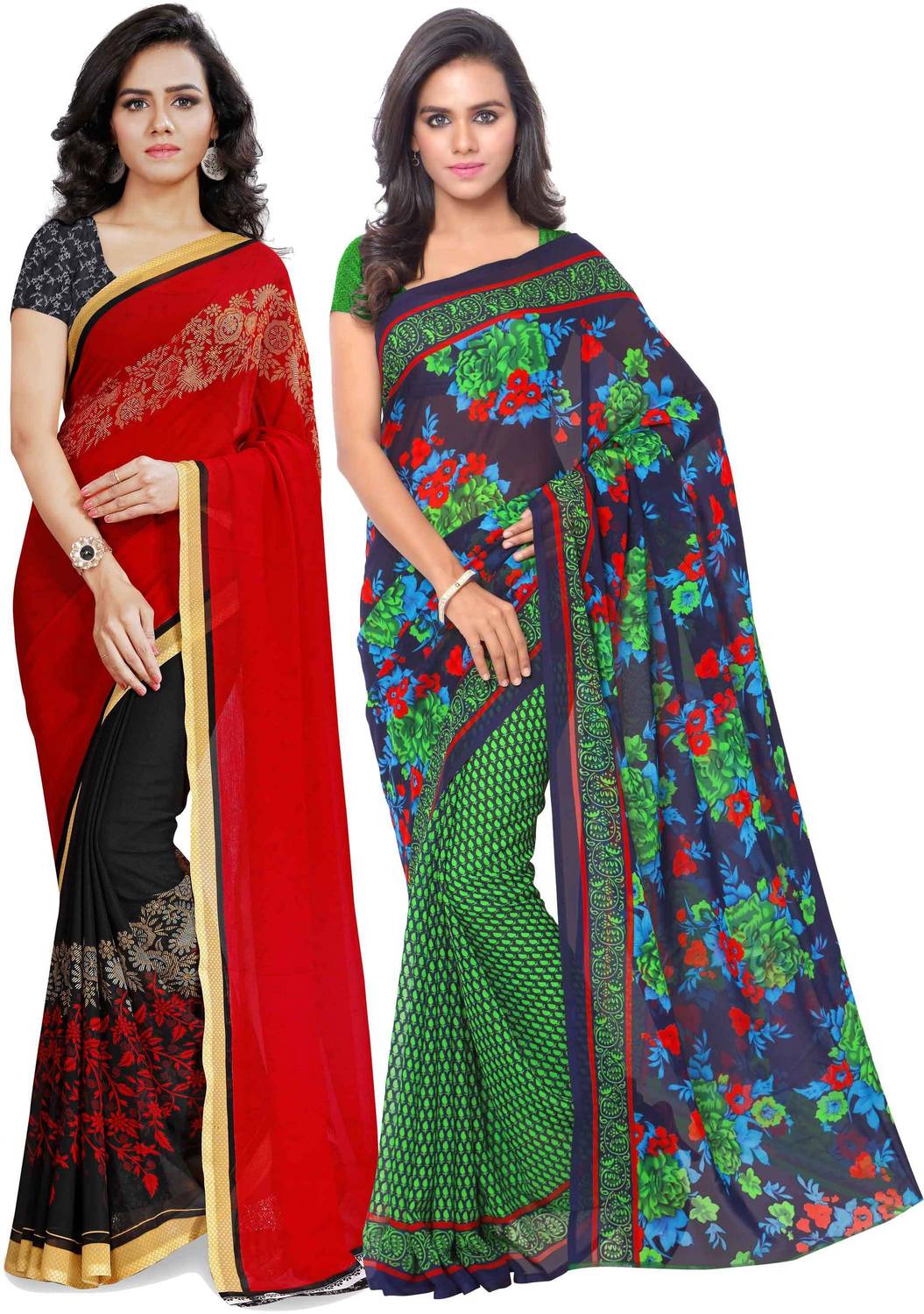Anand Sarees Printed Daily Wear Georgette Saree