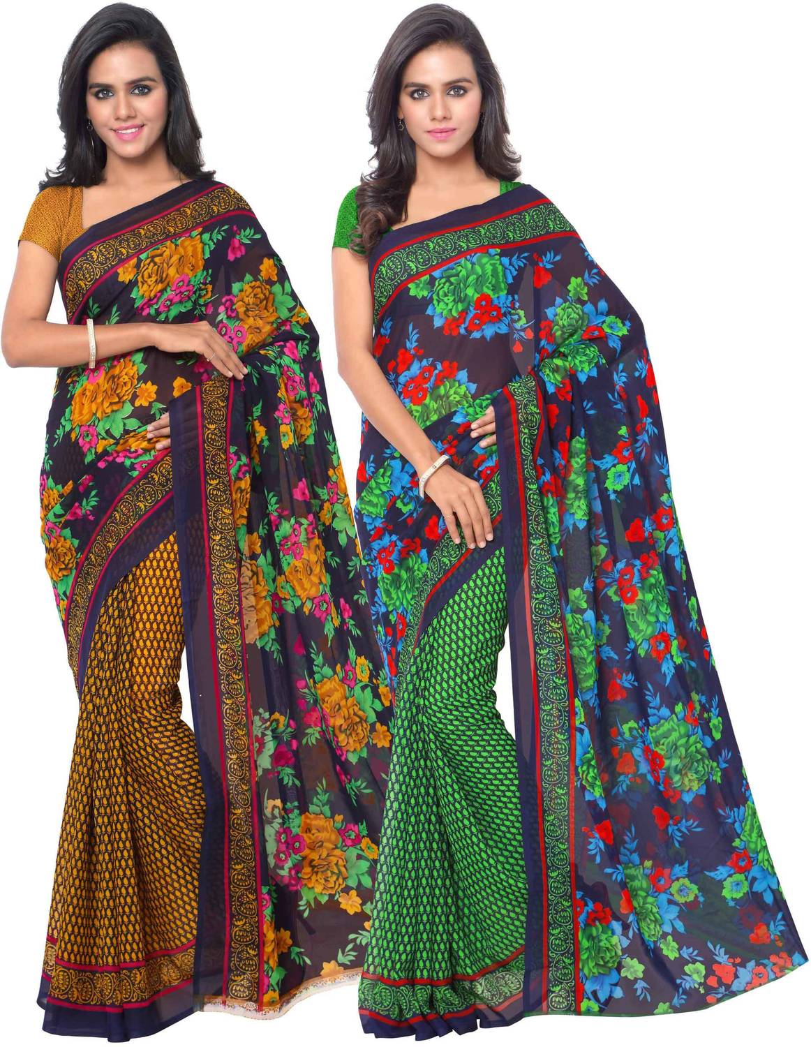 Anand Sarees Printed Daily Wear Georgette Saree