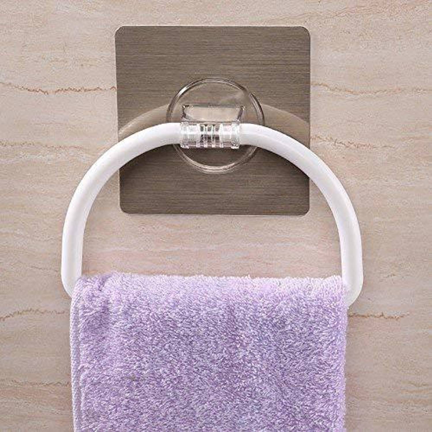 4tens Half Round Towel Ring Holder for Bathroom and Sink white Towel Holder white Towel Holder