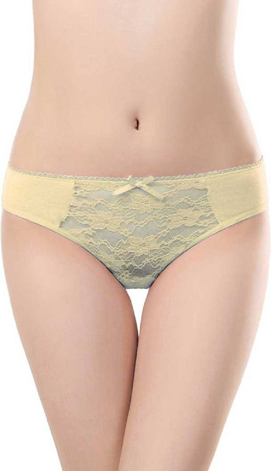 ANSARI HOSIERY Women Hipster Yellow Panty