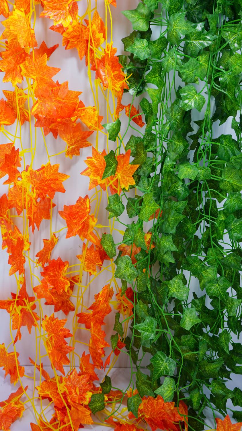 Litleo Great For Decoration 5 Green 5 Orange Artificial Plant (17
