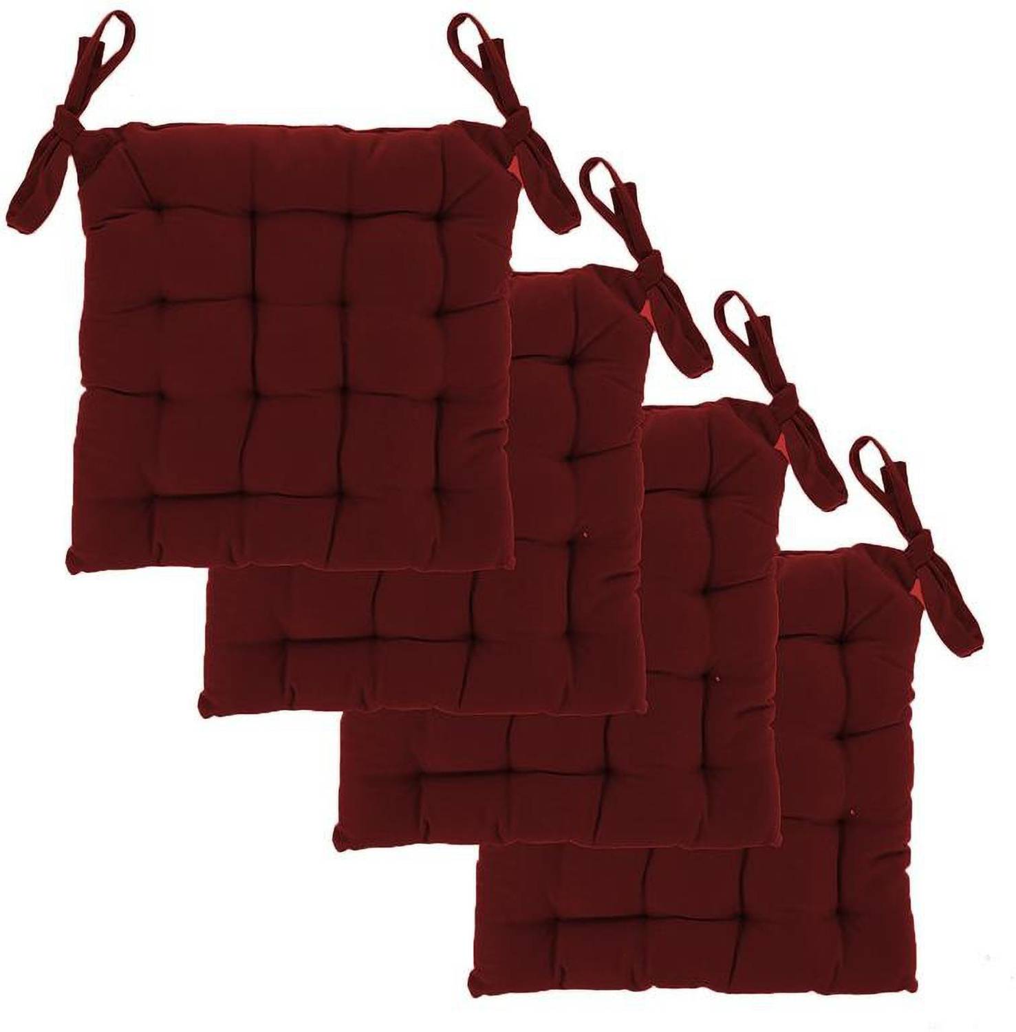 Angel Mommy Microfibre Chair Pad Pack of 4 Solid Square Chairpad