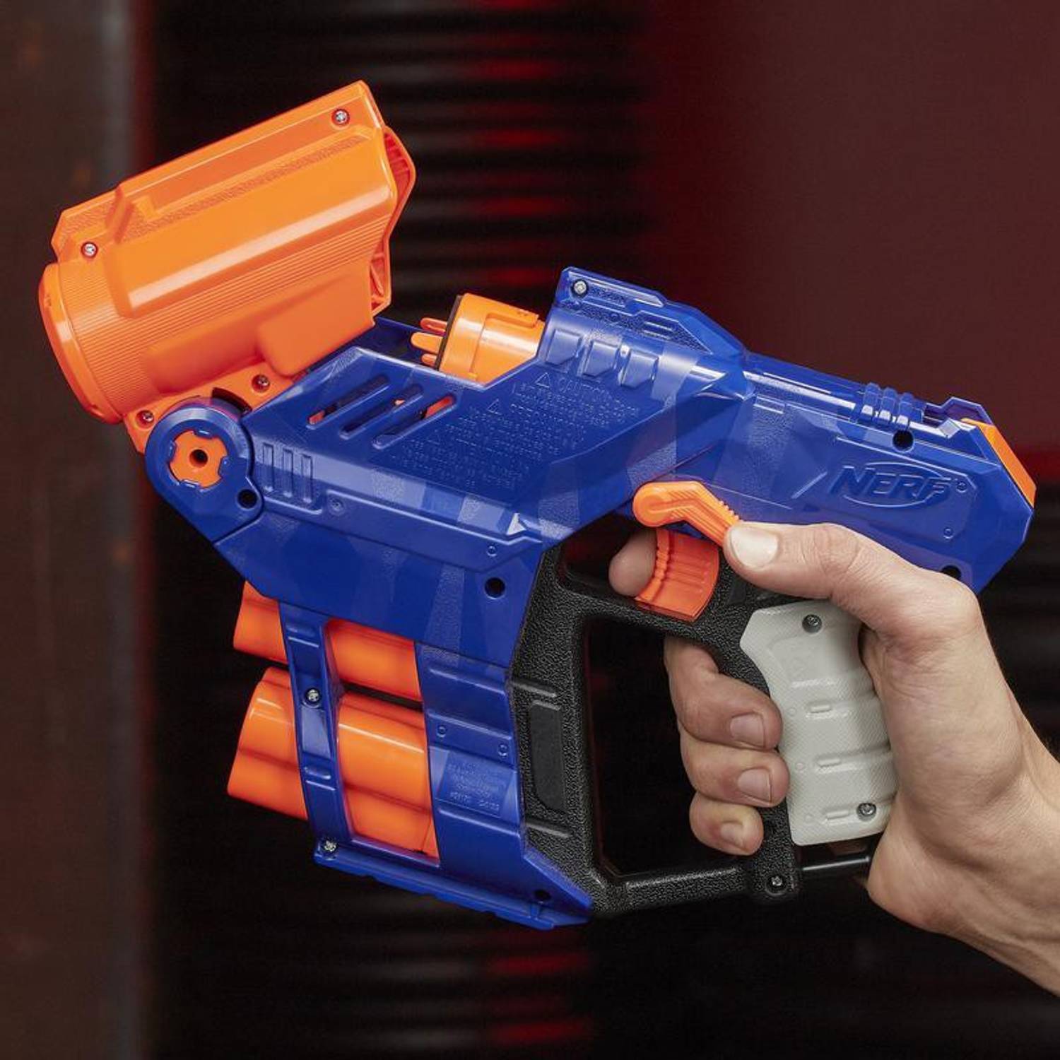Nerf Elite Shellstrike DS-6 Blaster, Fires 3 Darts From Shells, 3