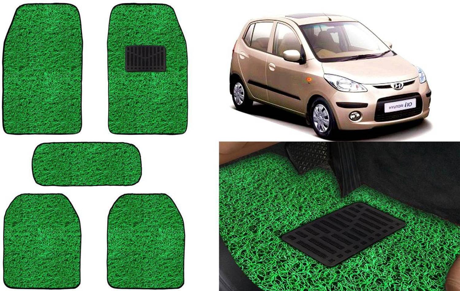 Auto Kite Plastic, PVC, Vinyl Standard Mat For  Hyundai i10