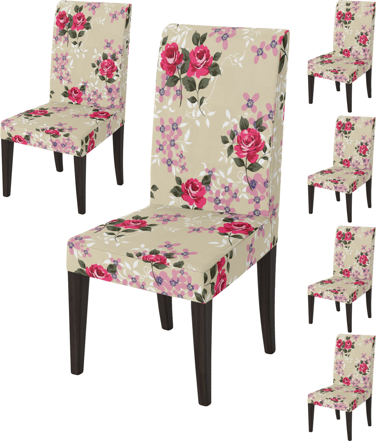Image of DECORIAN Polycotton 1 Seater Chair Floral Cover