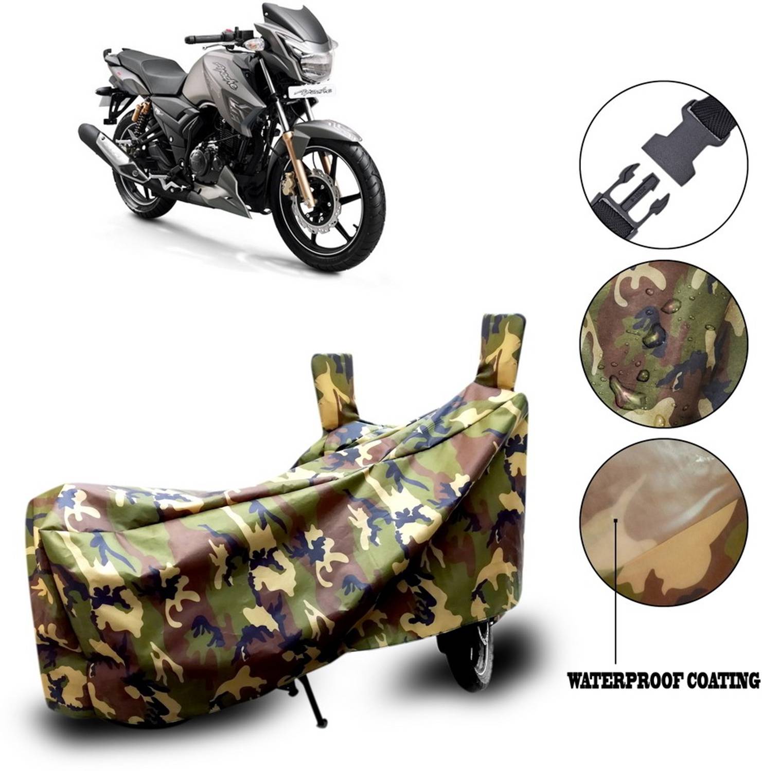 Autogard Waterproof Two Wheeler Cover for TVS