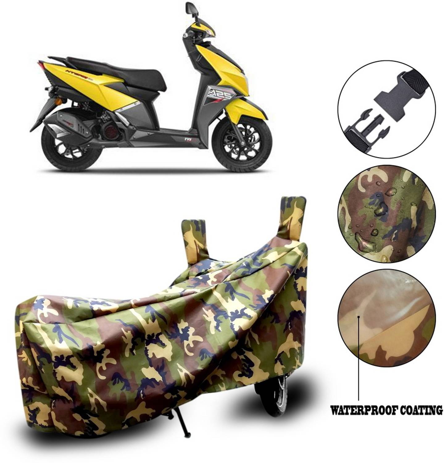 Autogard Waterproof Two Wheeler Cover for TVS