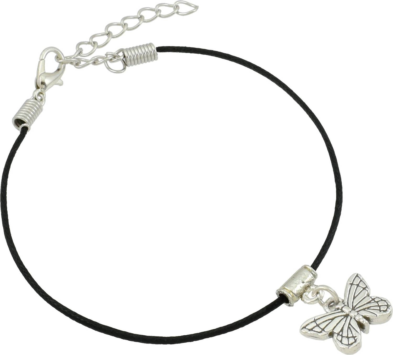 18 Fashion Street Stylish Black Thread Anklet With Charm Cotton Dori Anklet