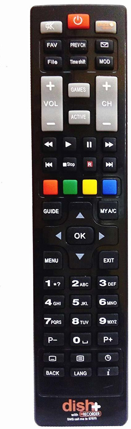 Image of Dish TV HD Remote with Recording Dish TV Remote Controller