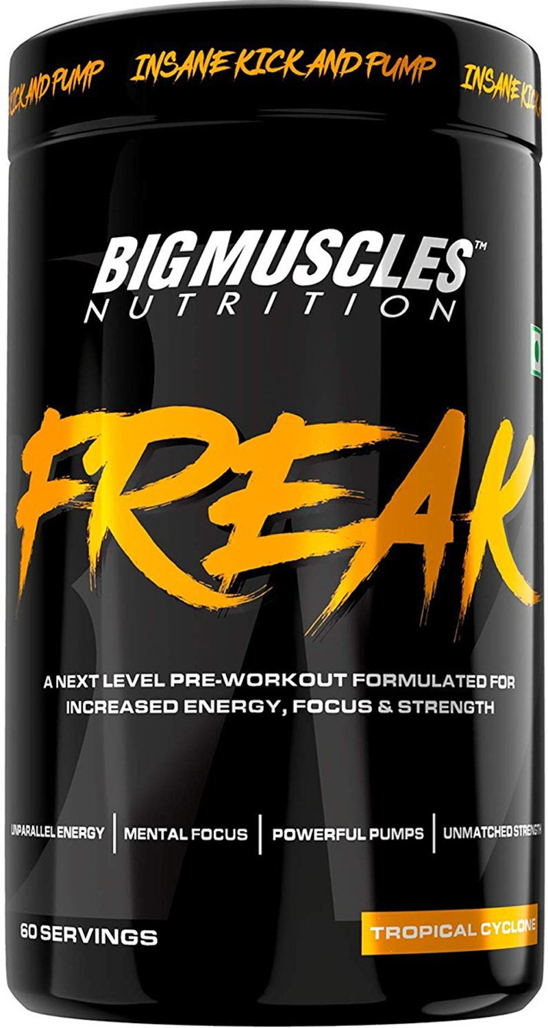 Image of BIGMUSCLES NUTRITION Freak Sydney Sunset Tropical Cyclone Preworkout 60 Serving Pre Workout