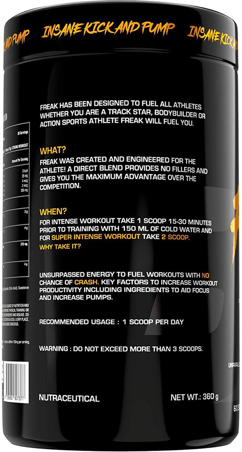 Image of BIGMUSCLES NUTRITION Freak Sydney Sunset Tropical Cyclone Preworkout 60 Serving Pre Workout