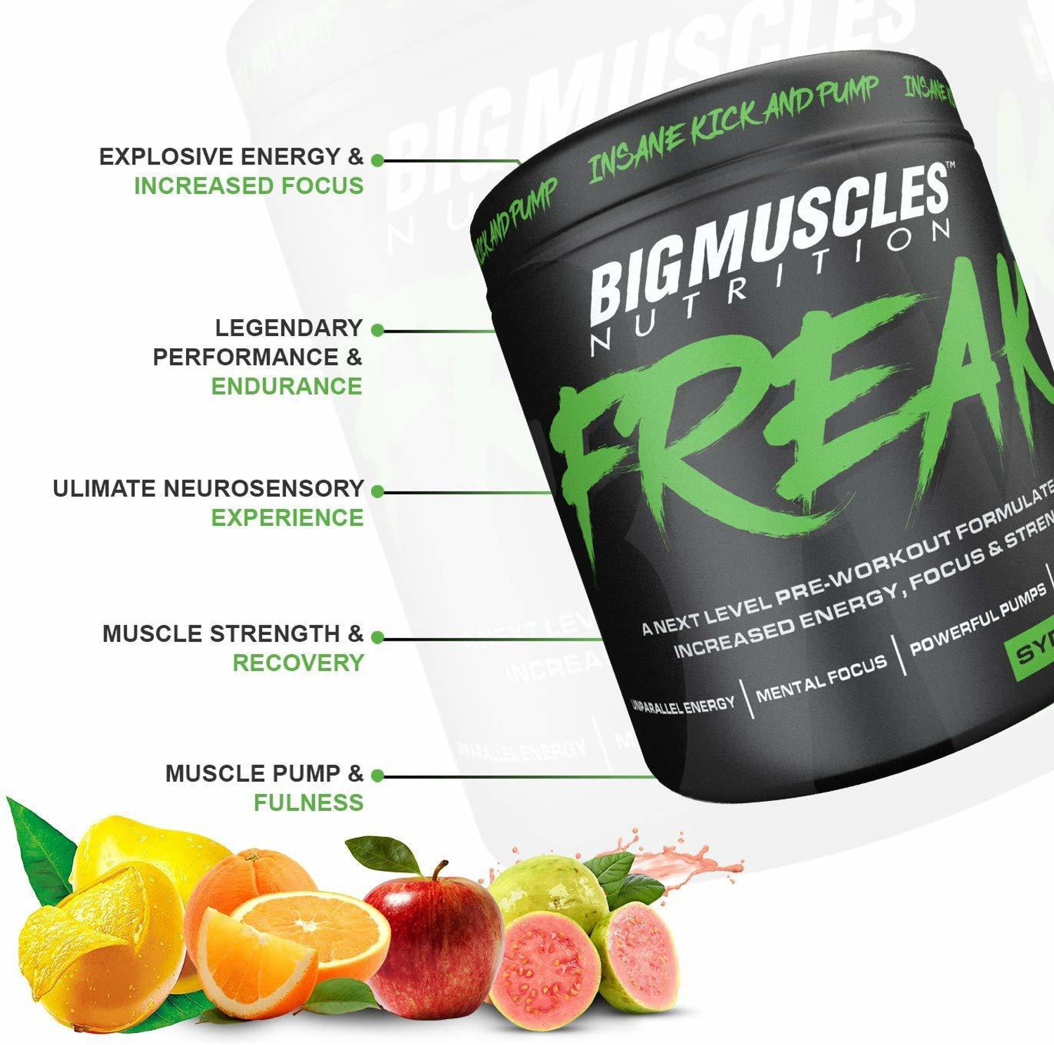 Image of BIGMUSCLES NUTRITION Freak Sydney Sunset Preworkout 30 Serving Pre Workout