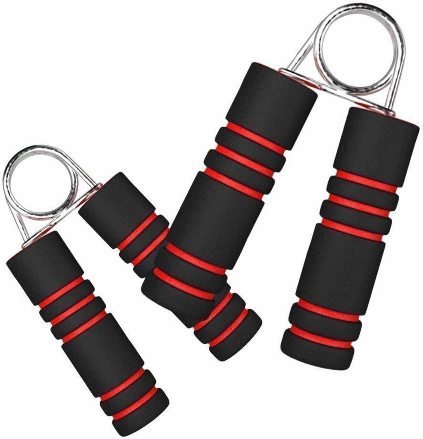 Image of AJRO DEAL GYM Combo of 3- Double Toning Tube, Hand Grip With AB Wheel Roller Gym Combo. Resistance Tube (Multicolor)