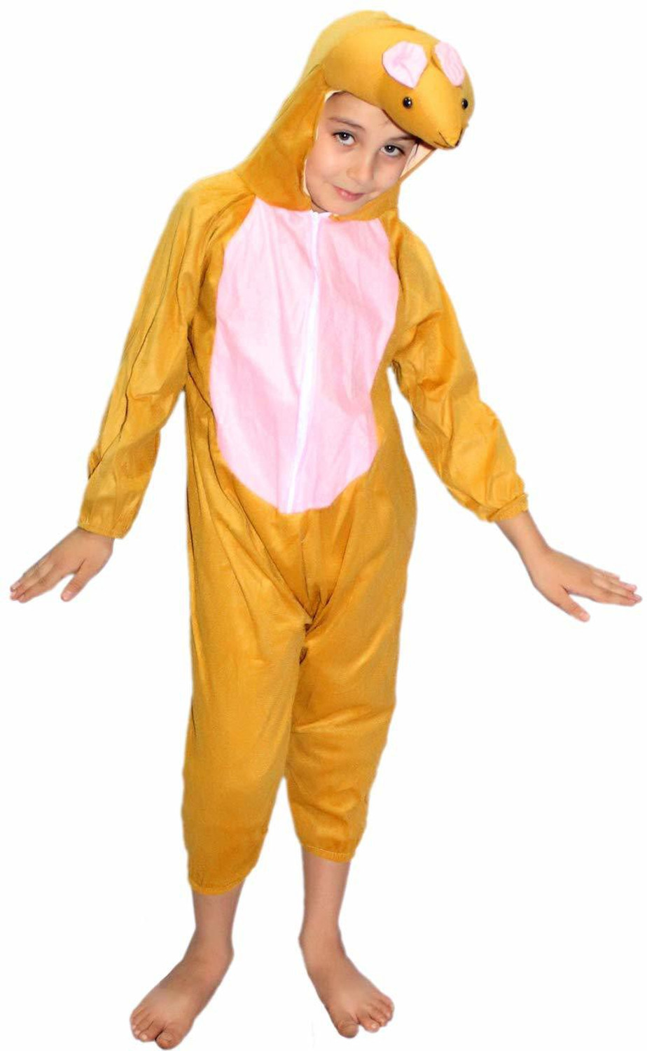 Image of KAKU FANCY DRESSES Rat Dress For Boys & Girls, Wild Animal Costume - Brown, 5-6 Years Kids Costume Wear