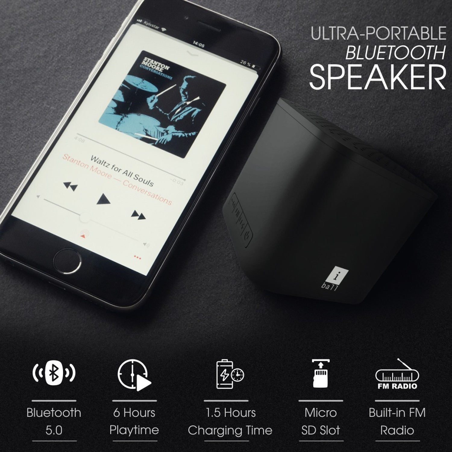 Image of iBall Musi Cube X1 3 W Bluetooth Speaker