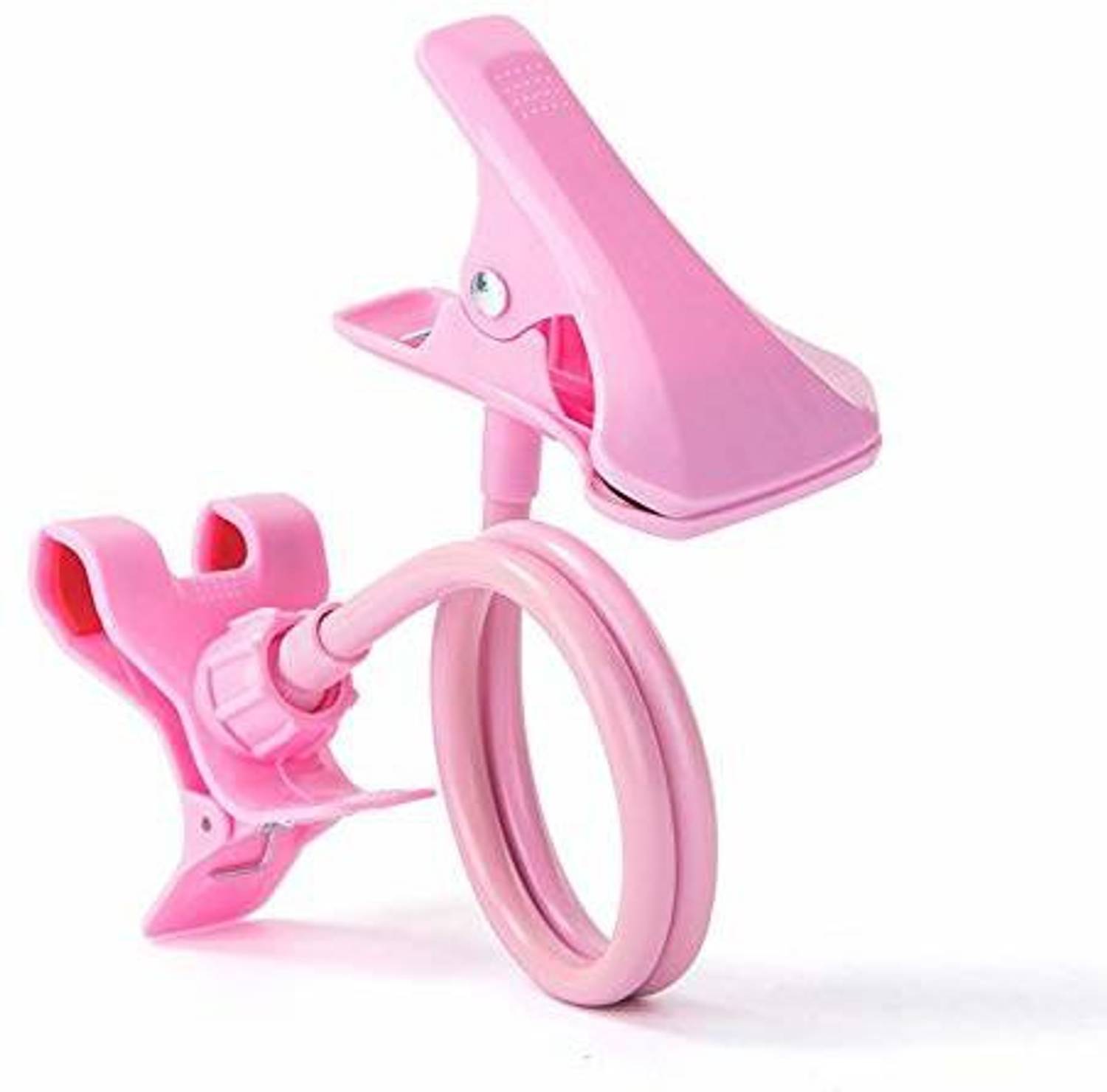 befunky Universal Mobile Phone Stand, Lazy Bracket, Flexible Long Arms Clip Mount for All Phones in Office Bedroom Desktop (Pink) Mobile Holder
