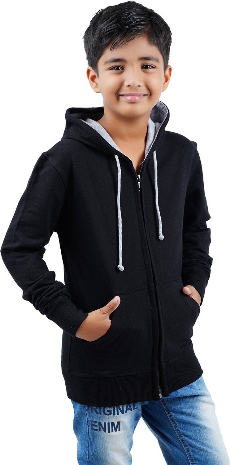 CHECKERSBAY Full Sleeve Solid Boys Sweatshirt