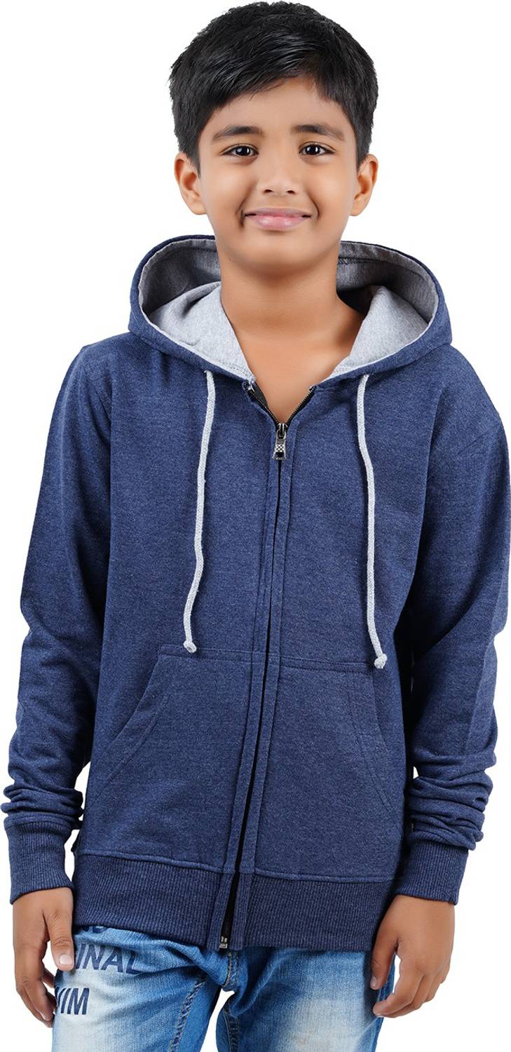 CHECKERSBAY Full Sleeve Solid Boys Sweatshirt