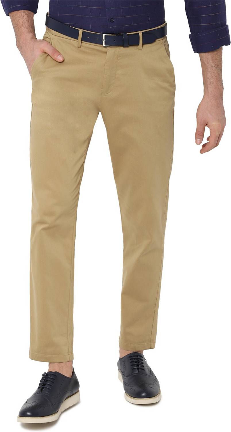 Allen Solly Slim Fit Men Khaki Trousers