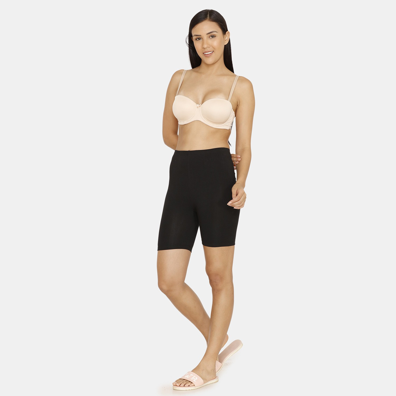 Image of ZIVAME Solid Women Black Tights