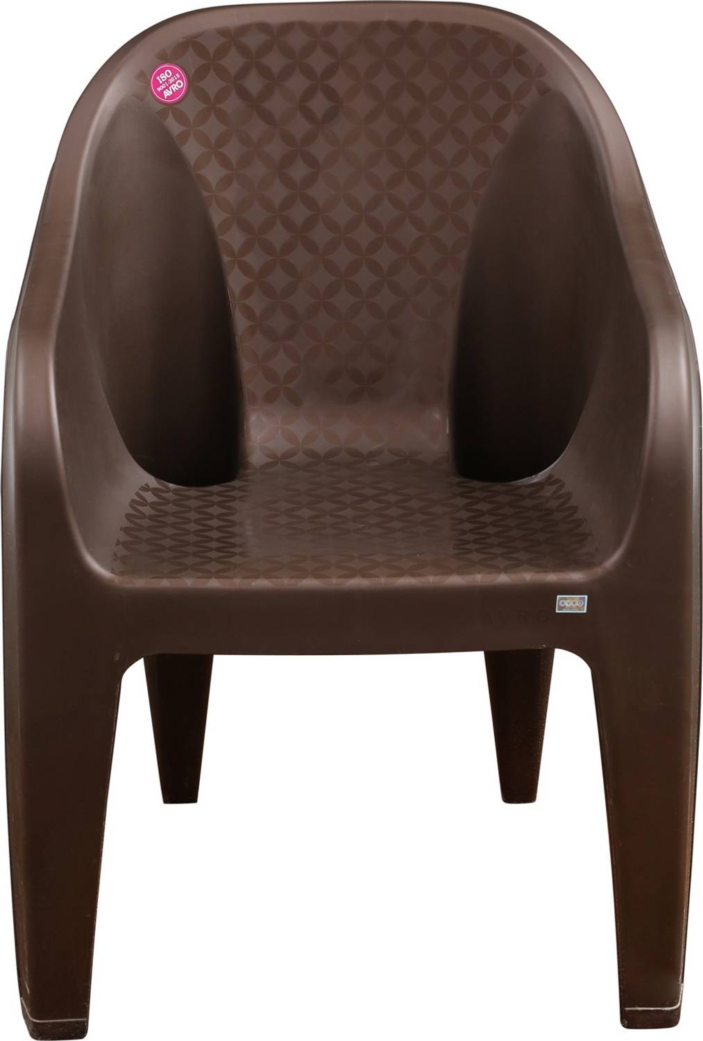 AVRO Plastic Outdoor Brown Chair