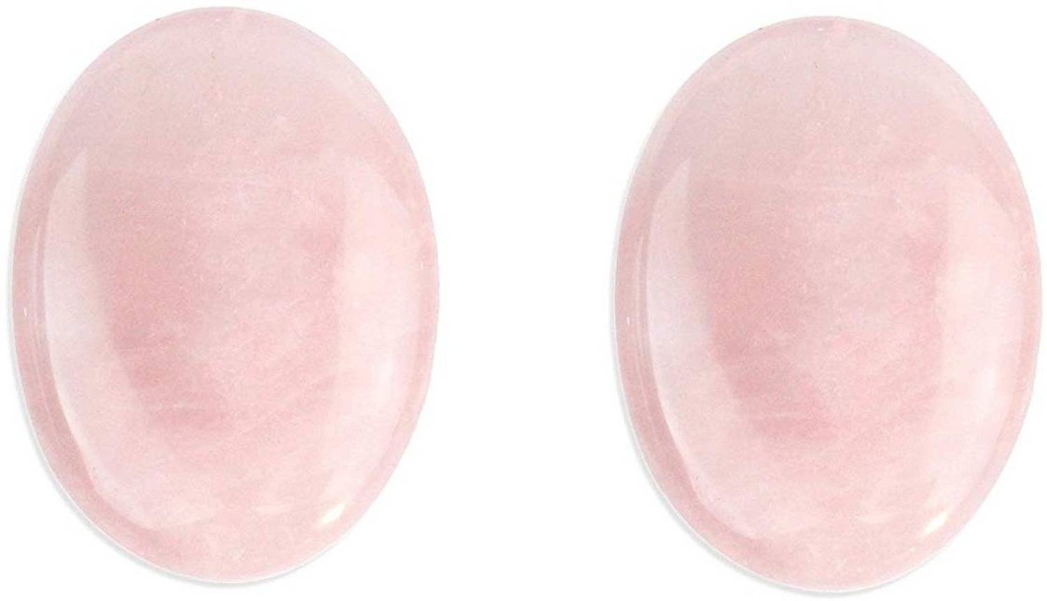 AIR9999 set of 2 rose quartz high grade brazilian cabochon Decorative Showpiece - 1 cm