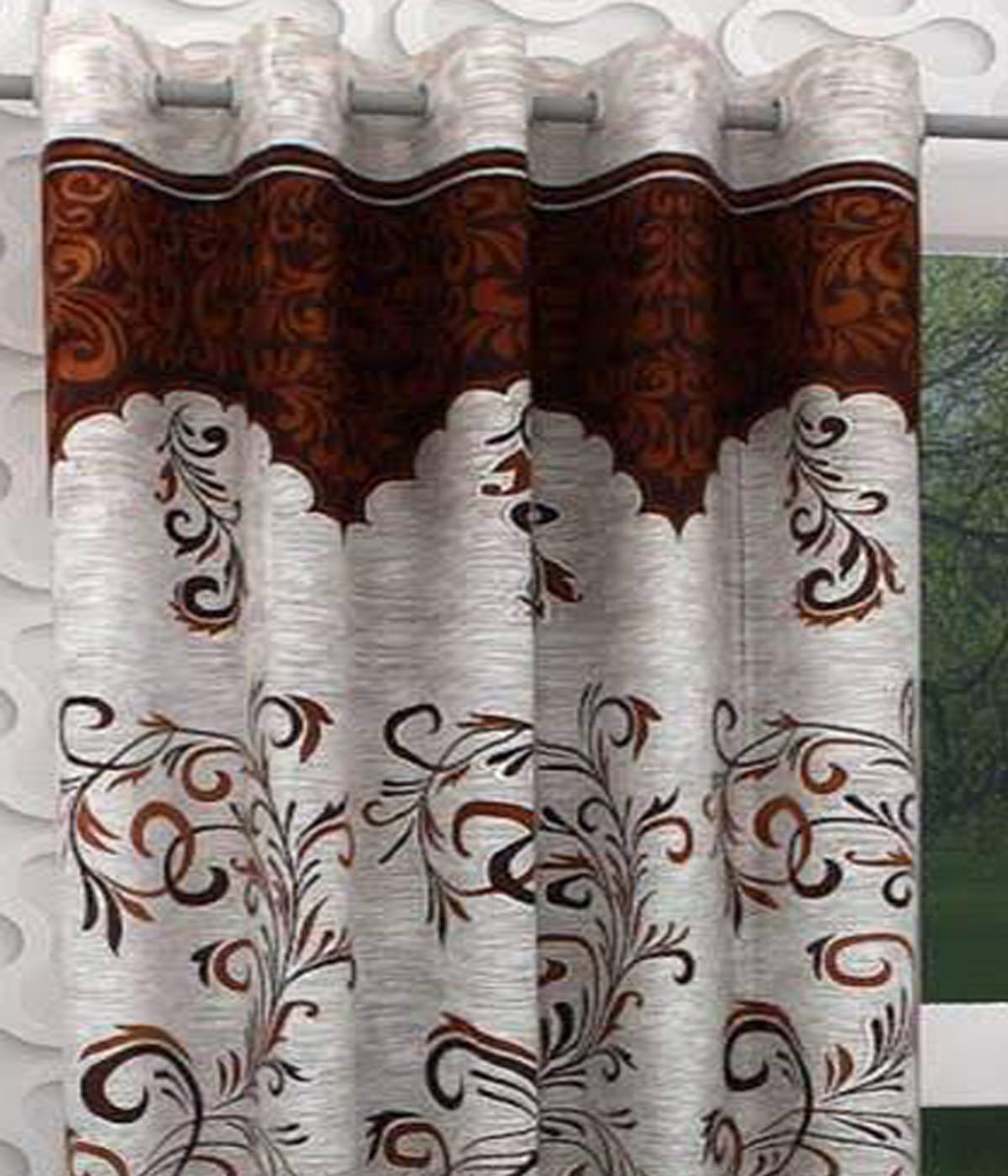 Image of AH ARTSY HOME 214 cm (7ft) Door Curtain