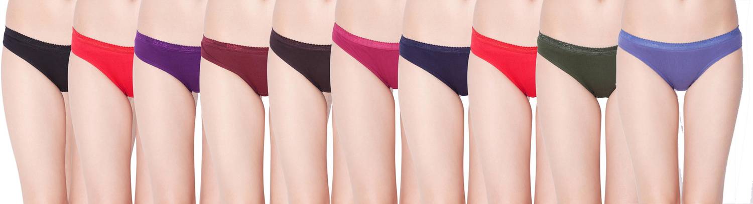 Dollar Missy Pack of 10 Women Bikini Multicolor Panty