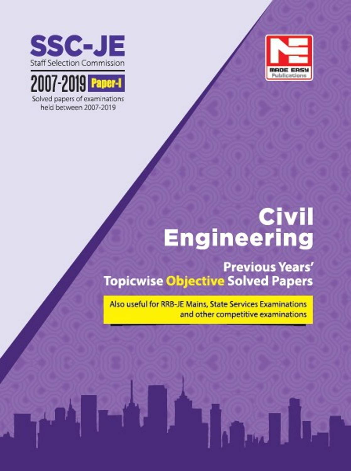 2020 Ssc Je Civil Engineering - Previous Year Objective Solved Papers