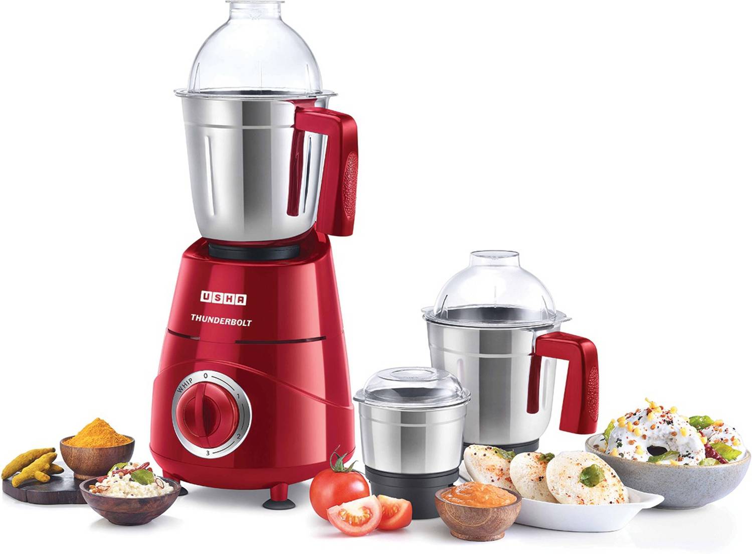 USHA thunderbolt 800 W Mixer Grinder — Food Processors & Choppers