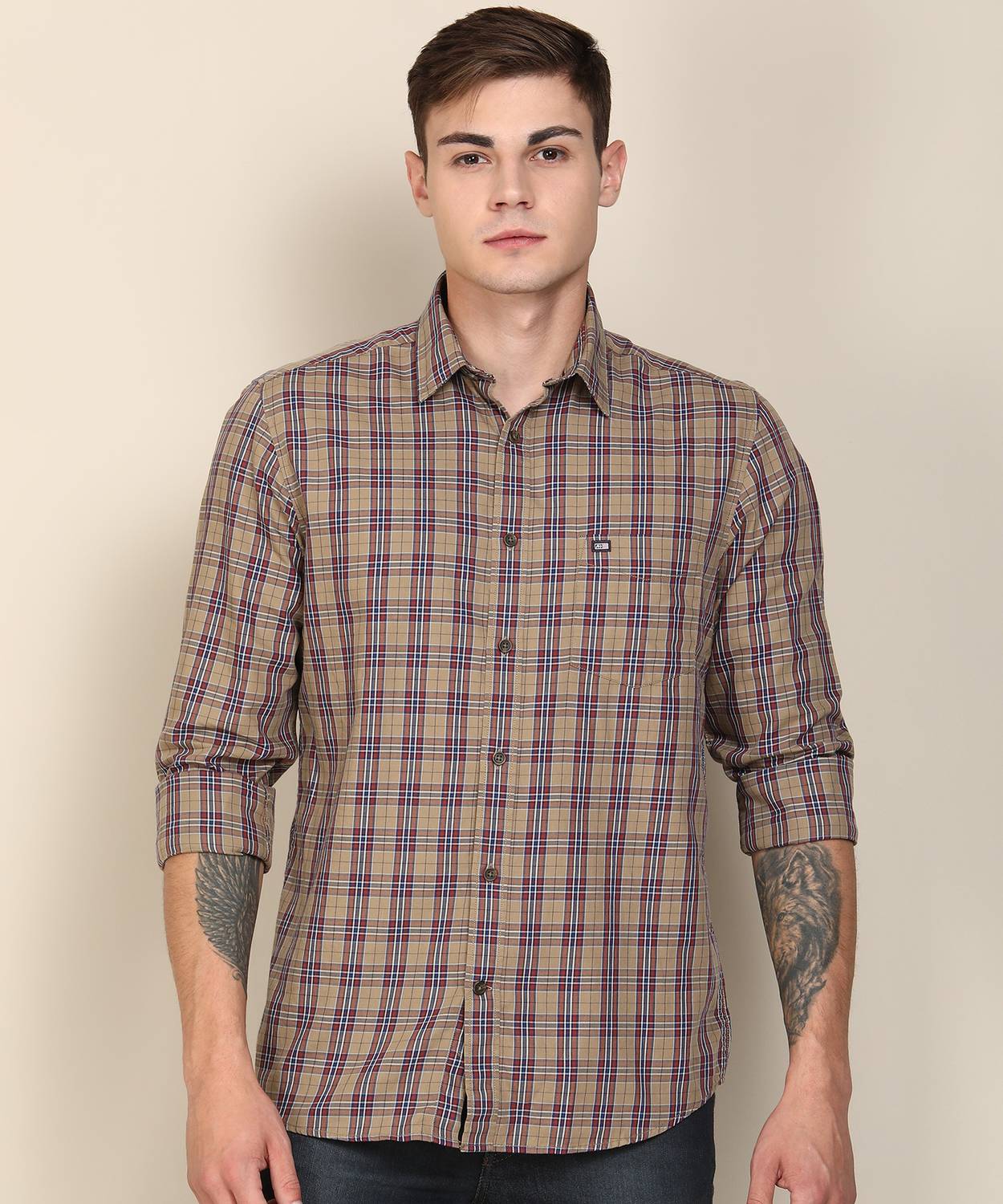 Arrow Sport Men Checkered Casual Multicolor Shirt