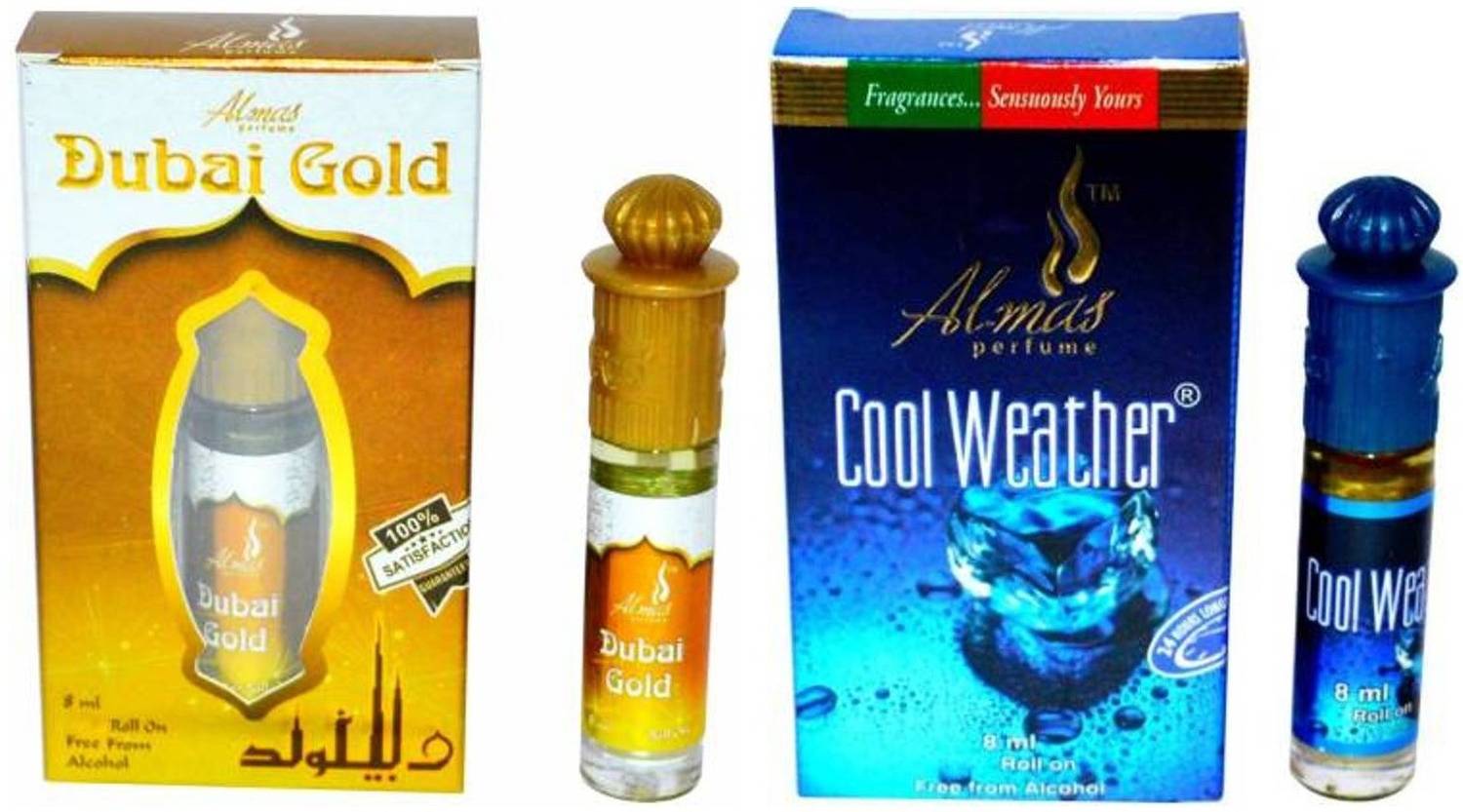 Almas Dubai Gold & Cool Weather Floral Attar