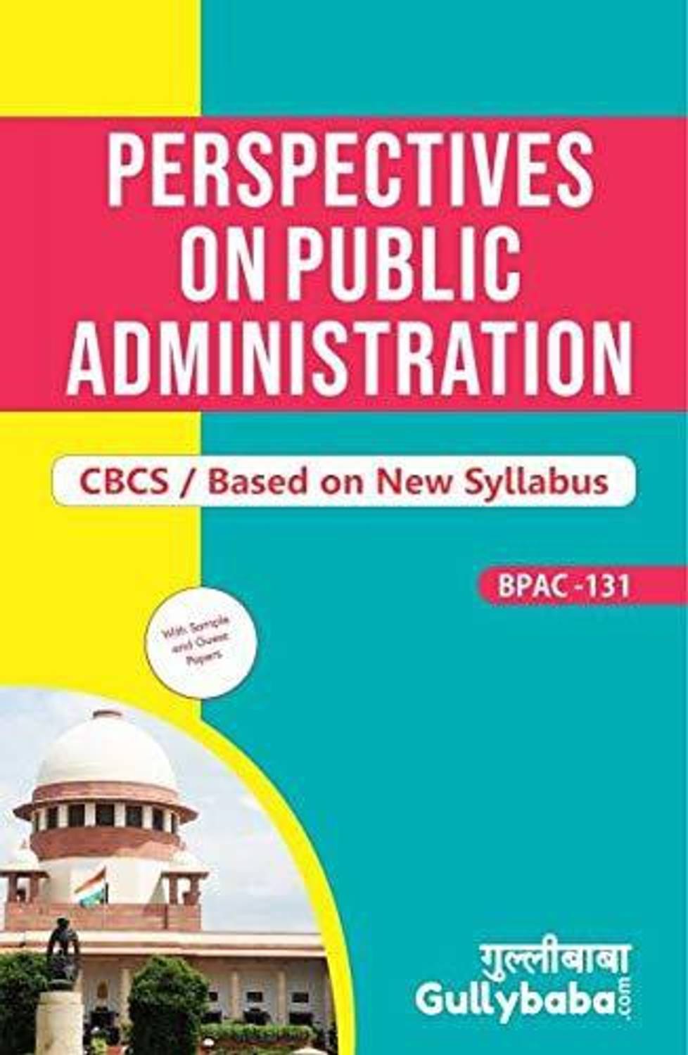 BPAC-131 Perspectives On Public Administration In Hindi Medium