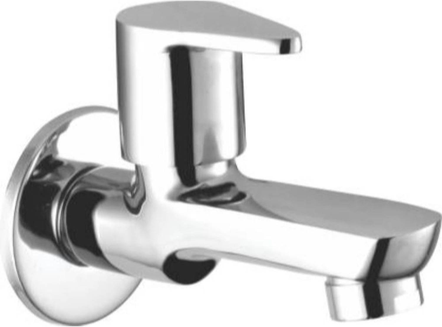 ADDOR S Brass Long Body Bib Cock Foam Flow with Wall Flange - Chrome Finish faucet Bib Tap Faucet