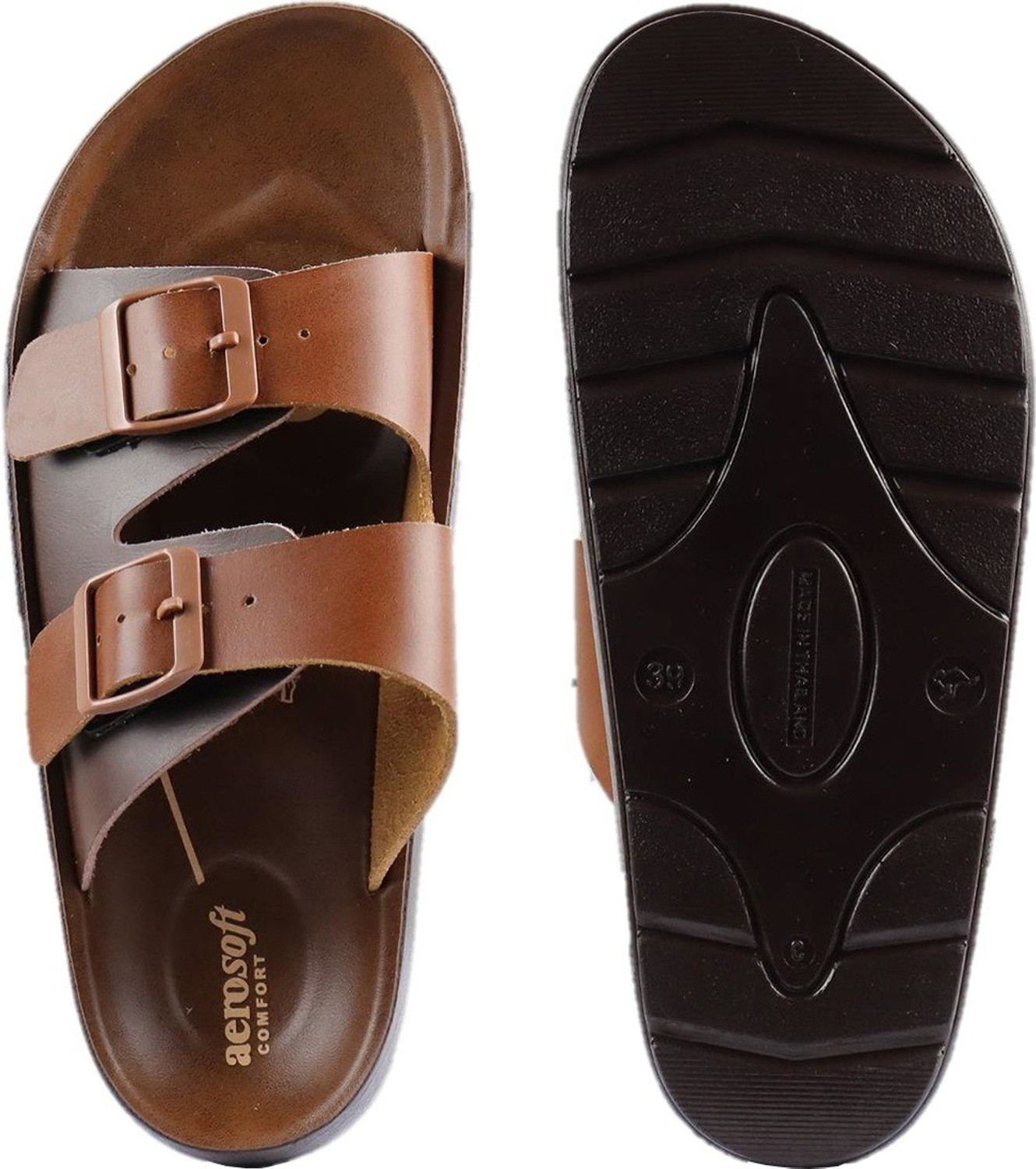 Image of Aerosoft Men's Tan Sandal Men Casual