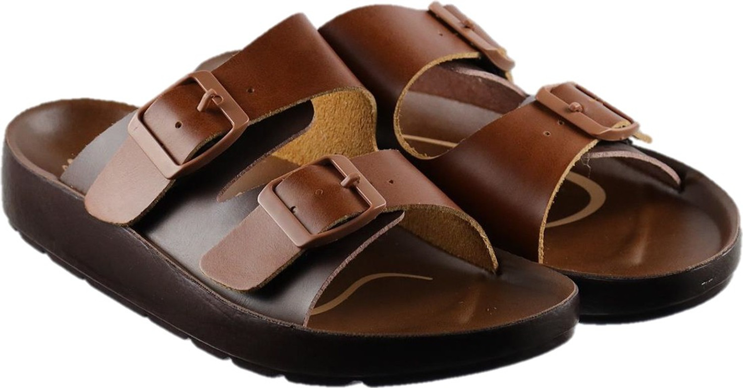 Image of Aerosoft Men's Tan Sandal Men Casual