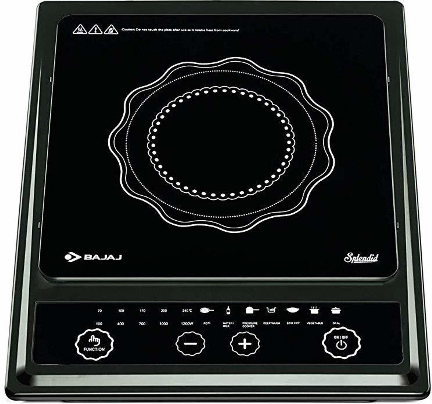 Image of BAJAJ 1200 W Induction Cooktop Push Button