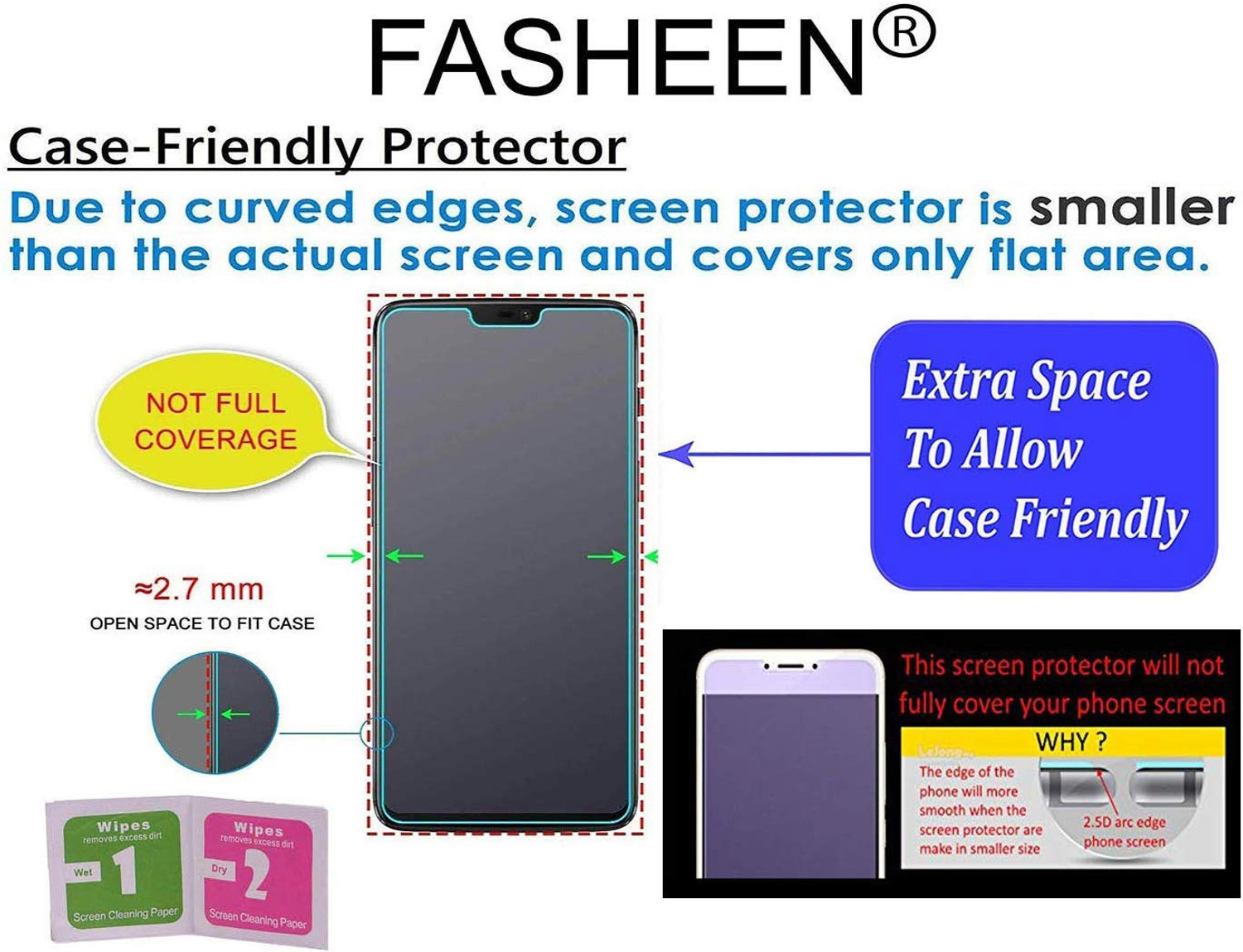 Image of Fasheen Impossible Screen Guard for TECNO CAMON IACE 2