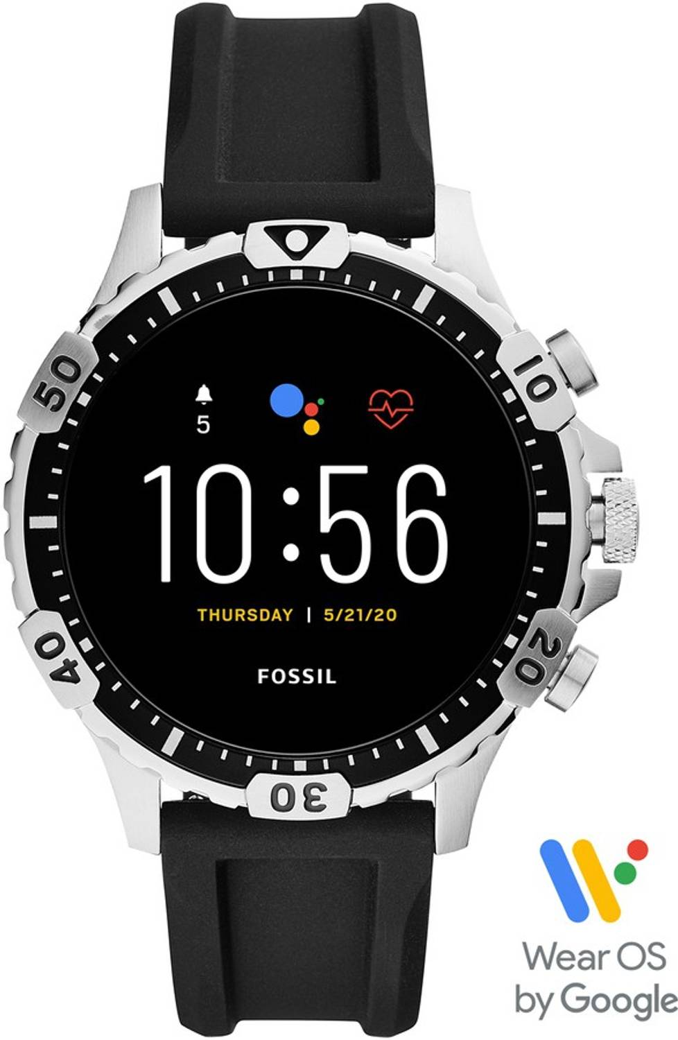 FOSSIL Garrett HR Black Smartwatch - Image 1