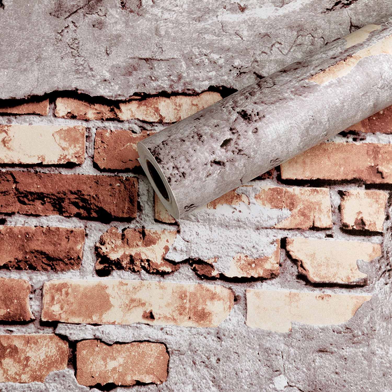 Image of Flipkart SmartBuy 600 cm Wall Wallpaper Modern Brick Pattern Patches Exposed Self Adhesive Sticker