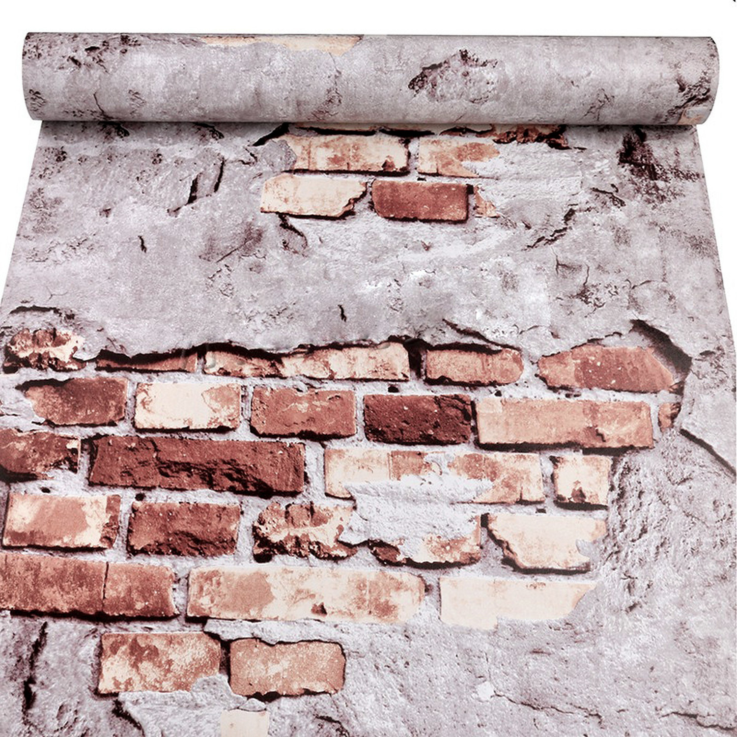 Image of Flipkart SmartBuy 600 cm Wall Wallpaper Modern Brick Pattern Patches Exposed Self Adhesive Sticker
