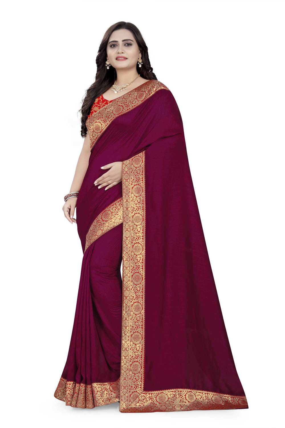 Arriva Fab Self Design Bollywood Georgette Saree