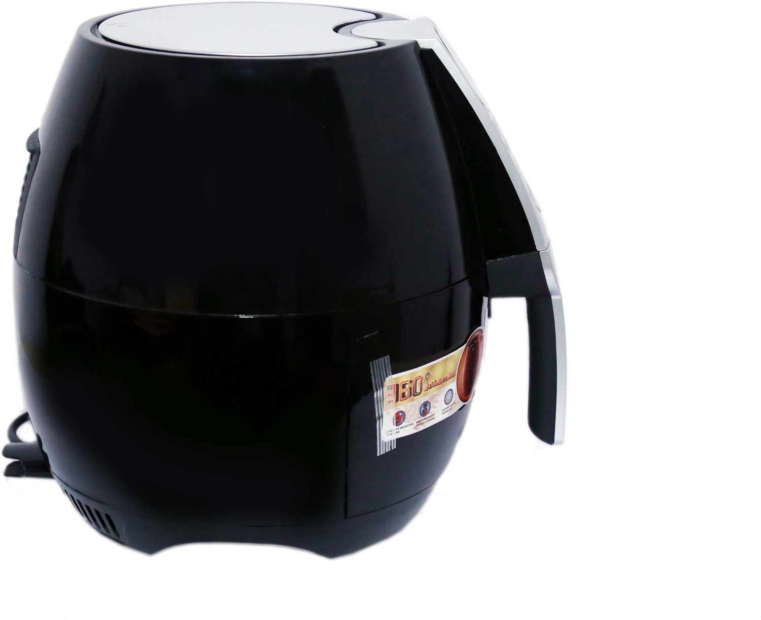 Image of Stok Digital Air Fryer 4 Liter 1500-Watt with Smart Rapid 3D Air Technology with Free Double Layer Grill (Black) Air Fryer